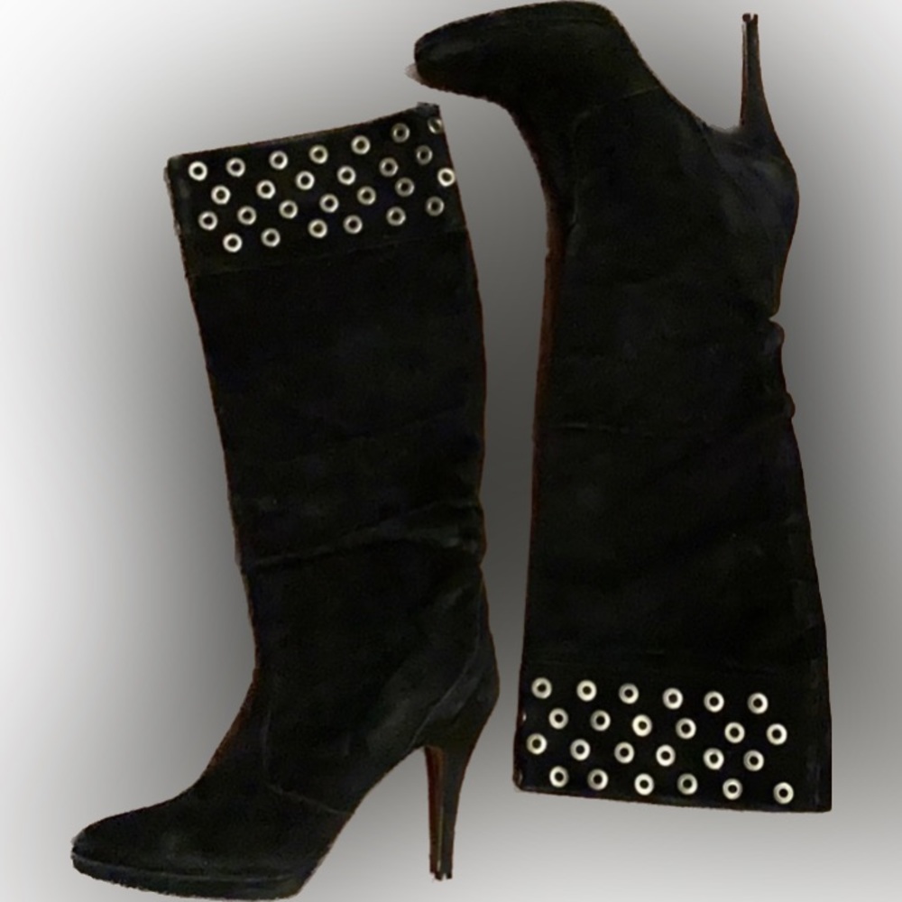 VIA SPIGA suede knee high boots